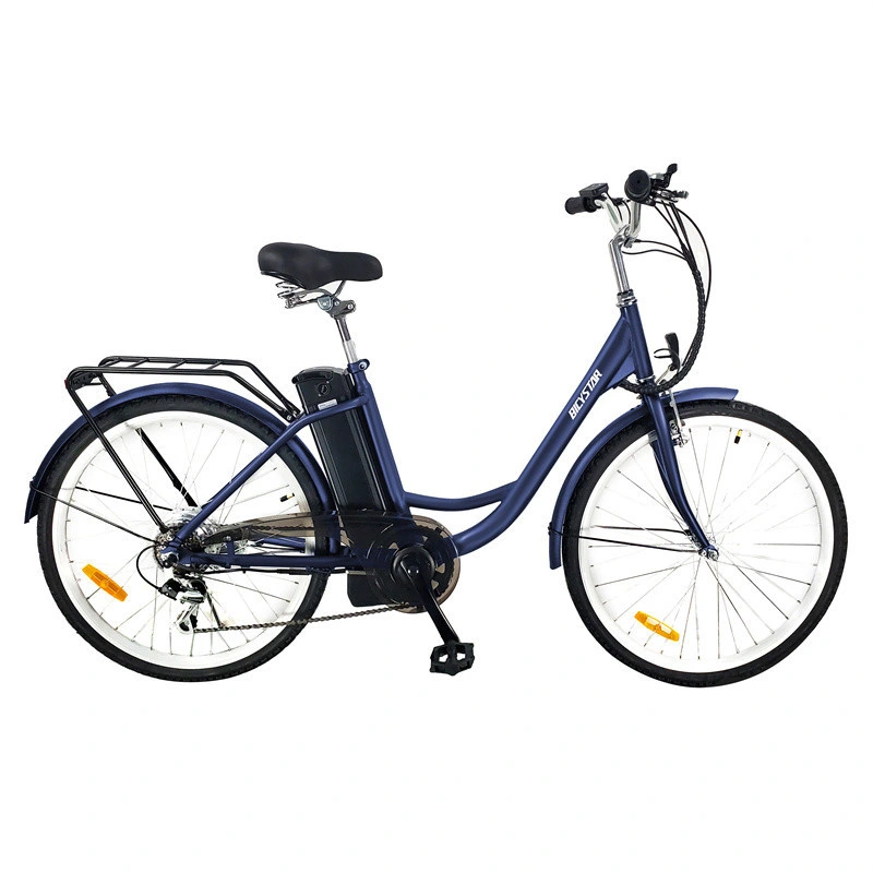 China Wholesale Electric City Bike Carbon Fiber Aluminum Alloy Frame Lithium Power Full Suspension Bicystar City Electric Bicycle for Sale