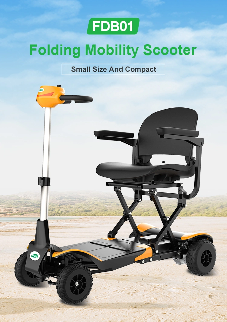 New Portable Foldable Lithium Battery 270W Four Wheels Electric Mobility Scooter for Elderly Handicapped