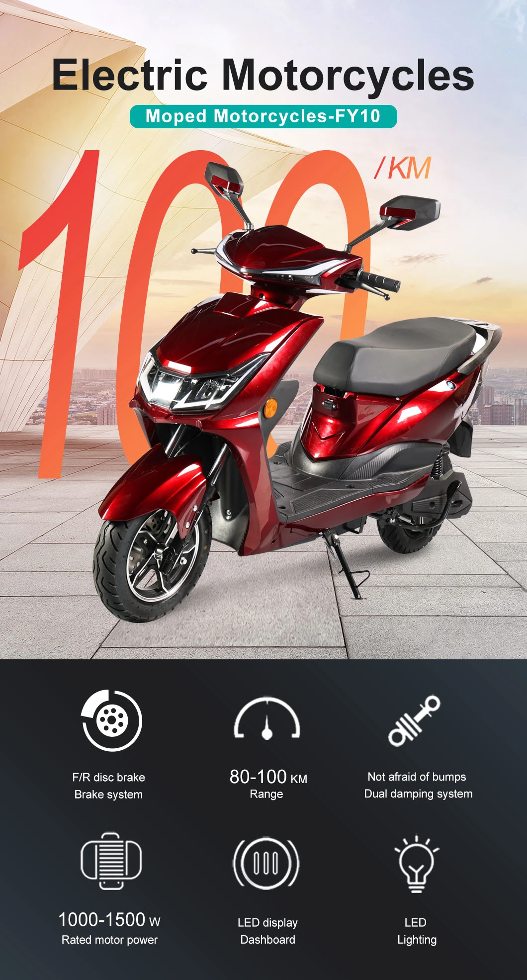 Flymate China Manufacturer High Speed Cheap Adult CKD Electric Motorcycle