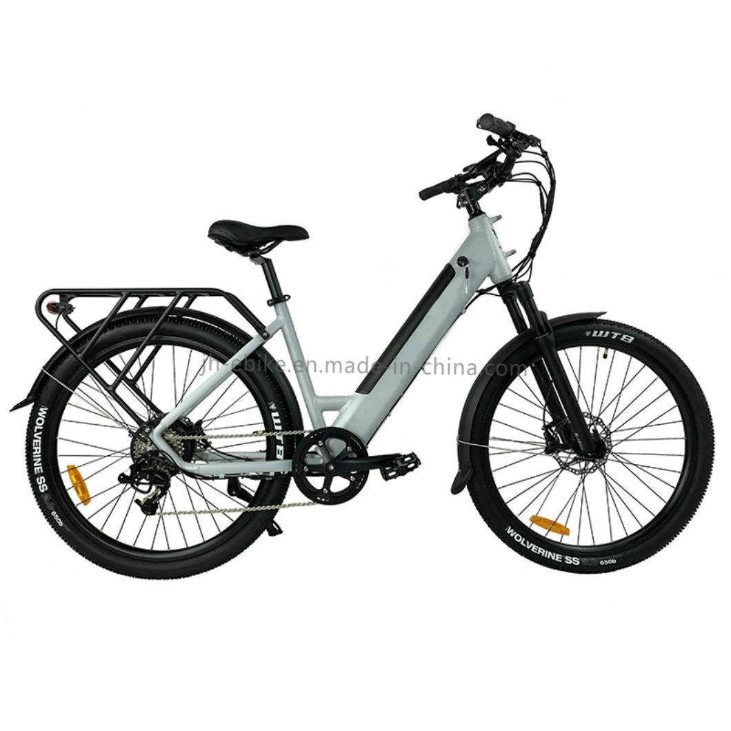 27.5 Inch Adult Ladies Step Through E Bike Urban City 48V 500W Disc Brake Electric Bicycle for Sale