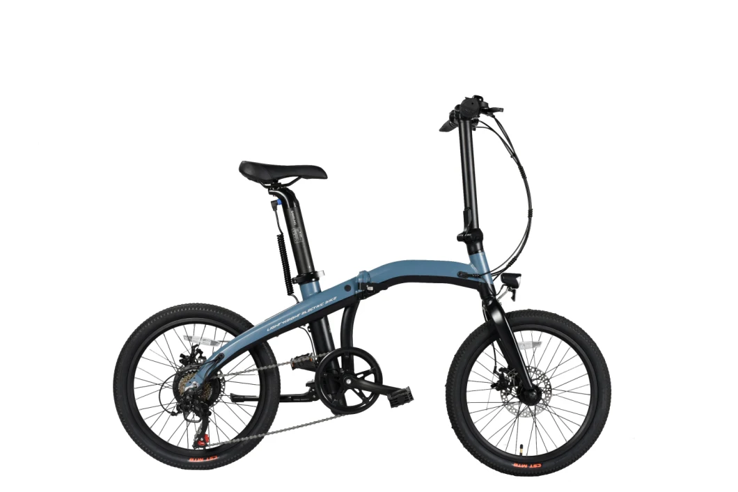 Female 20 Inch Hight Folding Electric City Bicycle with 250W Brushless Motor 160 Disc Brake