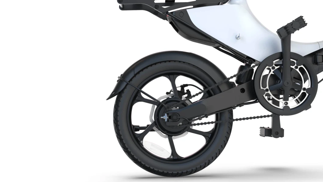 36V 250W 16inch Foldable Ebike Mini Folding Electric Mountain Bike with Rear Drive Motor