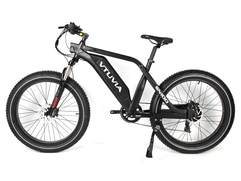 500W/750W/1000W 26 Inch 100 Nm Shimano 7-Speed MTB Fat Tire Electric Mountain Bike Snow Cruiser E Bike