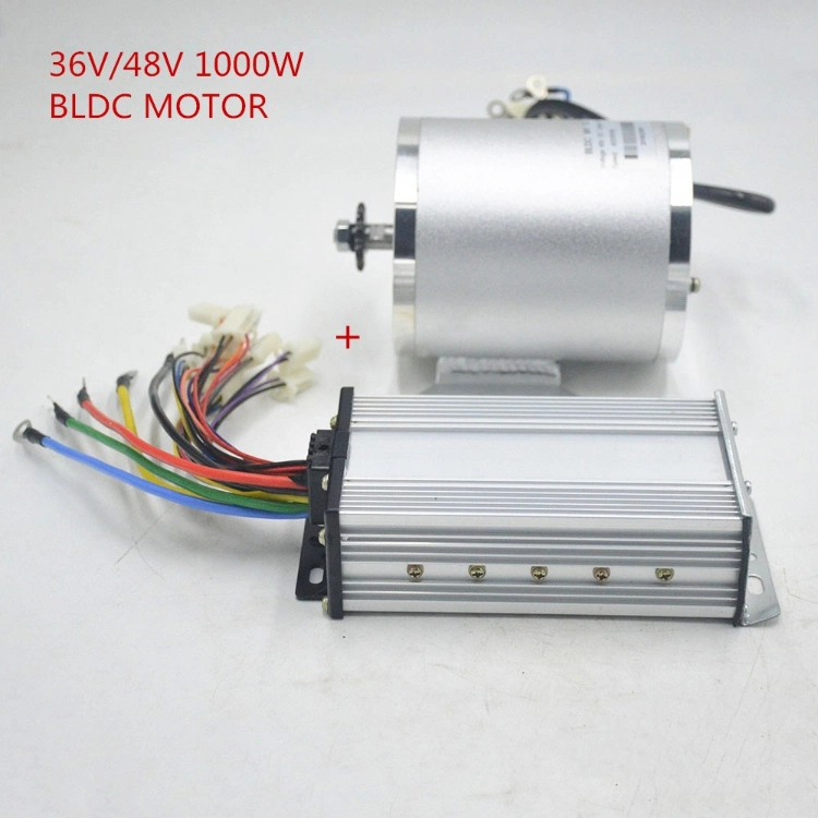 1000W Mini Electric Motorcycle DIY Engine Kit MID-Mount Brushless DC Motor with Controller