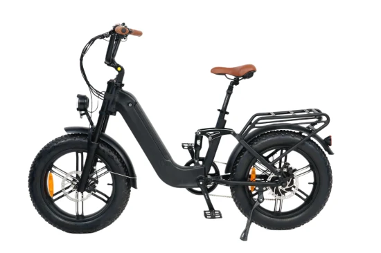 Queene/48V 750W 숨겨진 배터리 지방 타이어 전기 전자 자전거 풀 서스펜션 전기 자전거 산악 자전거